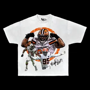 Myles Garrett Bootleg Tee – Browns Star DE Tshirt – Vintage Sack Machine Graphic for Football Fans