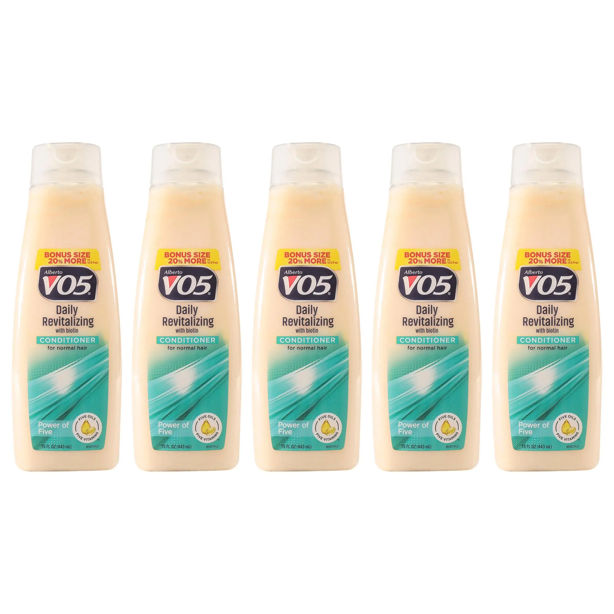 Daily Revitalizing Conditioner by Alberto VO5 for Unisex - 15 oz Conditioner - Pack of 5