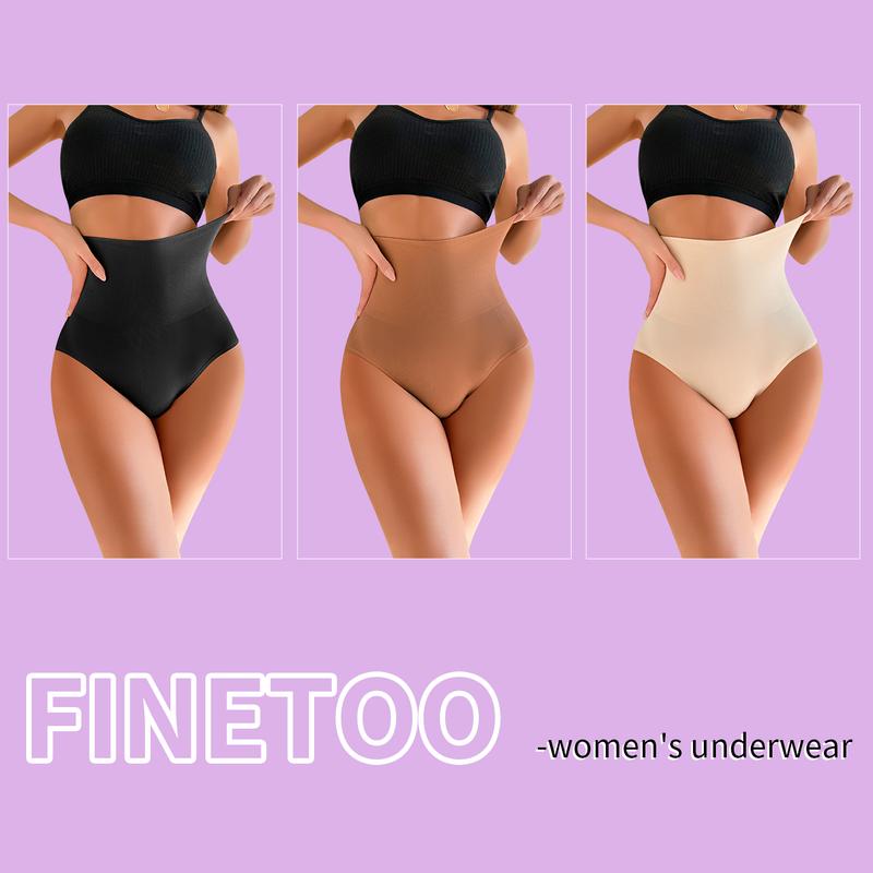 FINETOO 4Pcs Women's Breathable Underwear, Moisture Wicking Keeps You Cool & Comfortable, Available in Plus Size