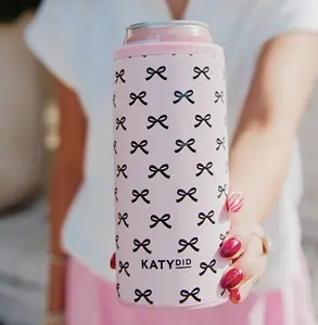 Black Ribbon Can Cooler Drinkware