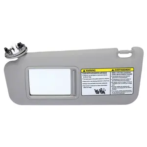 1pc Front Left Driver Side Car Sun Visor with Mirror 74320-42501-B2 for Toyota RAV4 with Sunroof with Light 2006 2007 2008 2009 2010 2011 2012 Gray