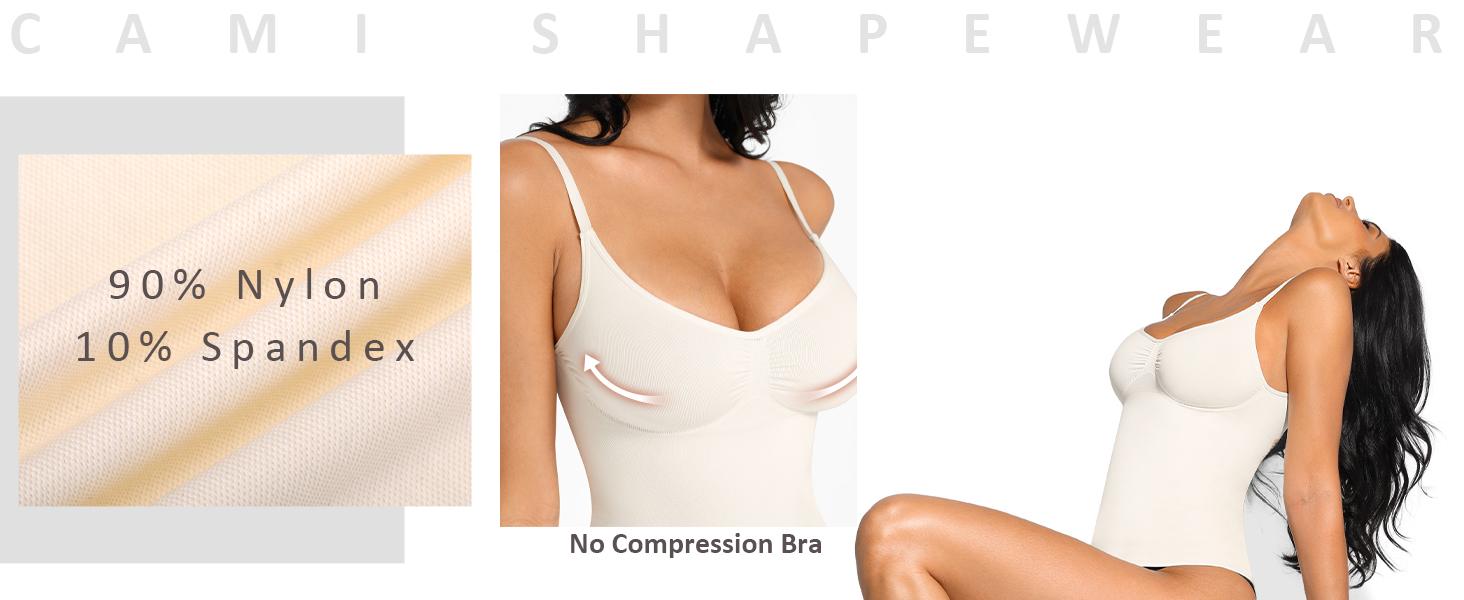 FeelinGirl Tummy Control Cami Tanks Seamless Camisole Tops Womenswear Spaghetti Strap  Live Only Basic Comfort Sleeveless SpringStatements