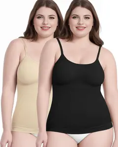 Women's Shapewear Tummy Control Scoop Neck Camisole Tops for Women Seamless Compression Tank Top Regular and Plus Size