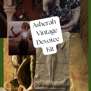 Asherah Worship Vintage Bundle, Vintage Witchcraft Tools, Pagan Witch Bundle, Asherah Devotee Worship Kit, Christian Witch Kit