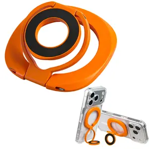 MagSafe-Compatible Magnetic Phone Ring Stand – 360° Rotatable, Foldable & Strong Dual-Magnet Mount for iPhone & Samsung | Perfect for Gym, Car, Desk  god