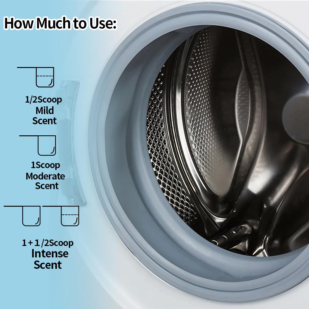 Yass Clean 64 oz (2.5L/1.8KG) Laundry Scent Booster Beads, Cream Coconut Sea Breeze Fragrance, Long-Lasting Freshness, Sensitive Skin Friendly