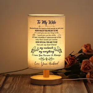 Gifts for Wife LED Table Lamp Romantic Wedding Anniversary I Love You Gifts for Her Best Wife Birthday Gift Ideas to My Wife Presents from Husband