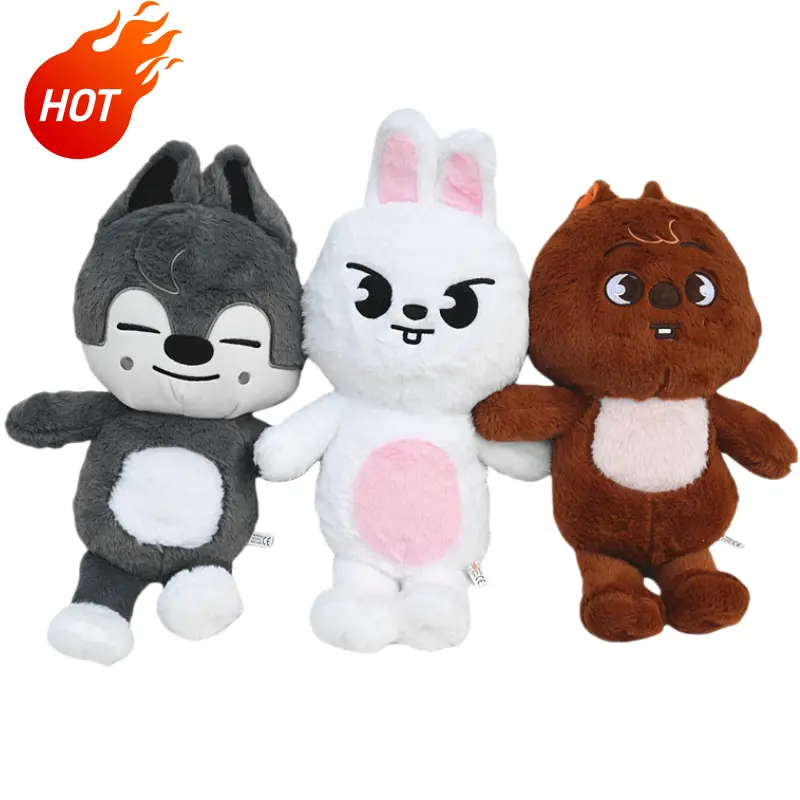 SKZ Kpop Doll Kpop Plush Toy Kpop Stuffed AnimalPlushie BIG PLUSH 50CM 19.7in stuffed animals  cat wolf cat rabbit fox stuffed animals  plushies  Girl's gift