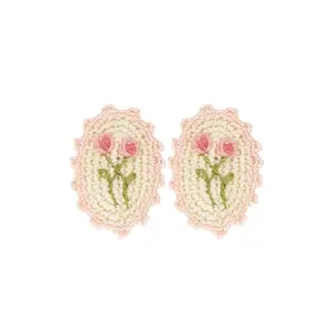 Wild Wawa Crochet Clip Set in Pink Rose