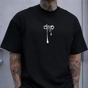 Drip Streetwear T-Shirt, Dripping Font & Urban Style Graphic Tee
