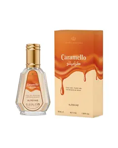 Al-Rehab Caramello Eau de Parfum 50ml – Sweet Caramel Vanilla Gourmand Perfume | Viral TikTok Arabian Fragrance | Long Lasting Women’s Perfume