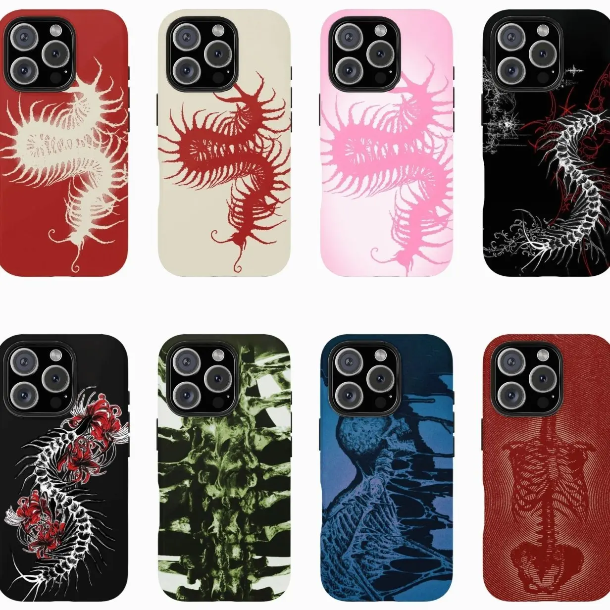 Vintage Textured Scolopendra Centipede Compatible with iPhone 11, 12, 13, 14, 15, 16, 17 & more – check our available sizes