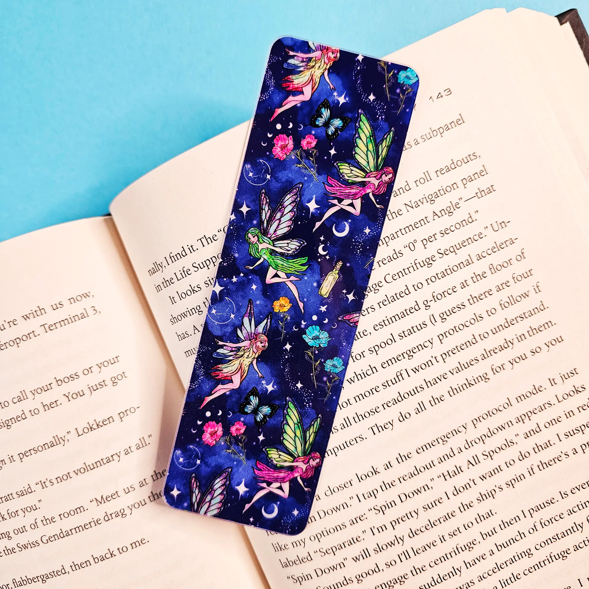 Fairies By Moonlight - UV Printed Acrylic Bookmark