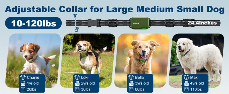 Jugbow Dog Shock Collar Charger Cord for DT-61/ DT-68Dog Training Collar, 2-in-1 USB C and Magnetic Bark Collar Charging Cable for Dogs