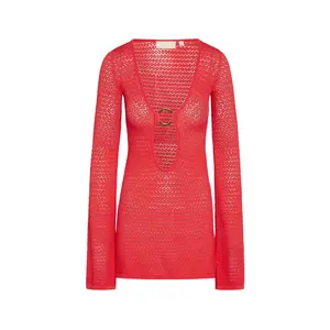 Montego Mini Dress - Strawberry Lace Crochet