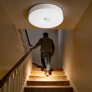 4-Pack Motion Sensor Closet Lights LED USB Rechargeable Under Cabinet Dimmable Wireless Stick-on Night Light for Wardrobe Kitchen Stairs Warm White Cool White camp gear camping essentials Ambient Lighting Usb Convenient Charging