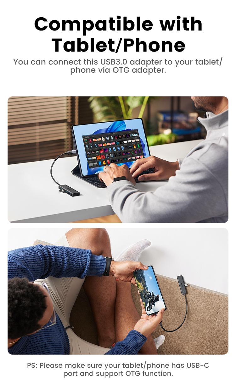 UGREEN 5Gbps USB 3.0 Hub, 4 Ports USB A/USB C Splitter, Ultra-Slim Design, Compatible with PS5, Xbox, Mouse, TikTokShopBacktoSchoolKeyboard, Flash Drive, Deals for You,September Restock，TikTokShopBlackFriday ,TikTokShopJumpstartSale