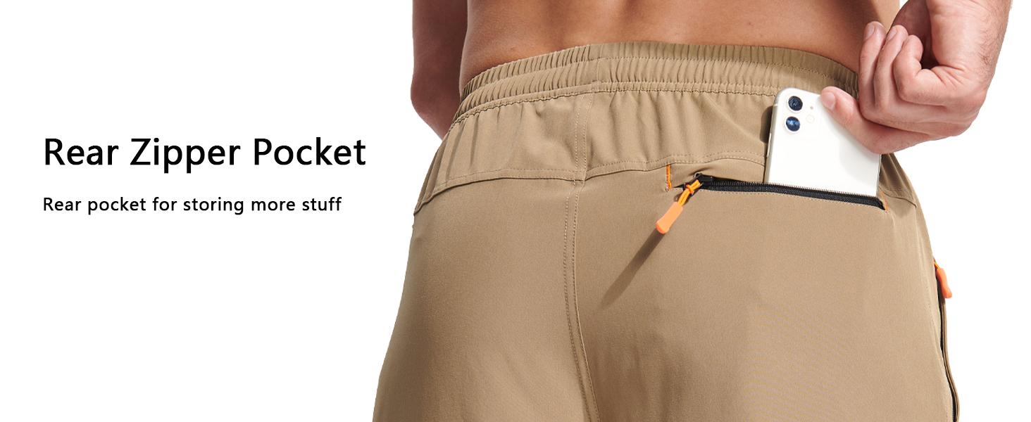 MAGCOMSEN Men's Workout Shorts 9" Quick Dry Shorts with Zipper Pockets for Running Athletic Gym Basketball Outdoorfun