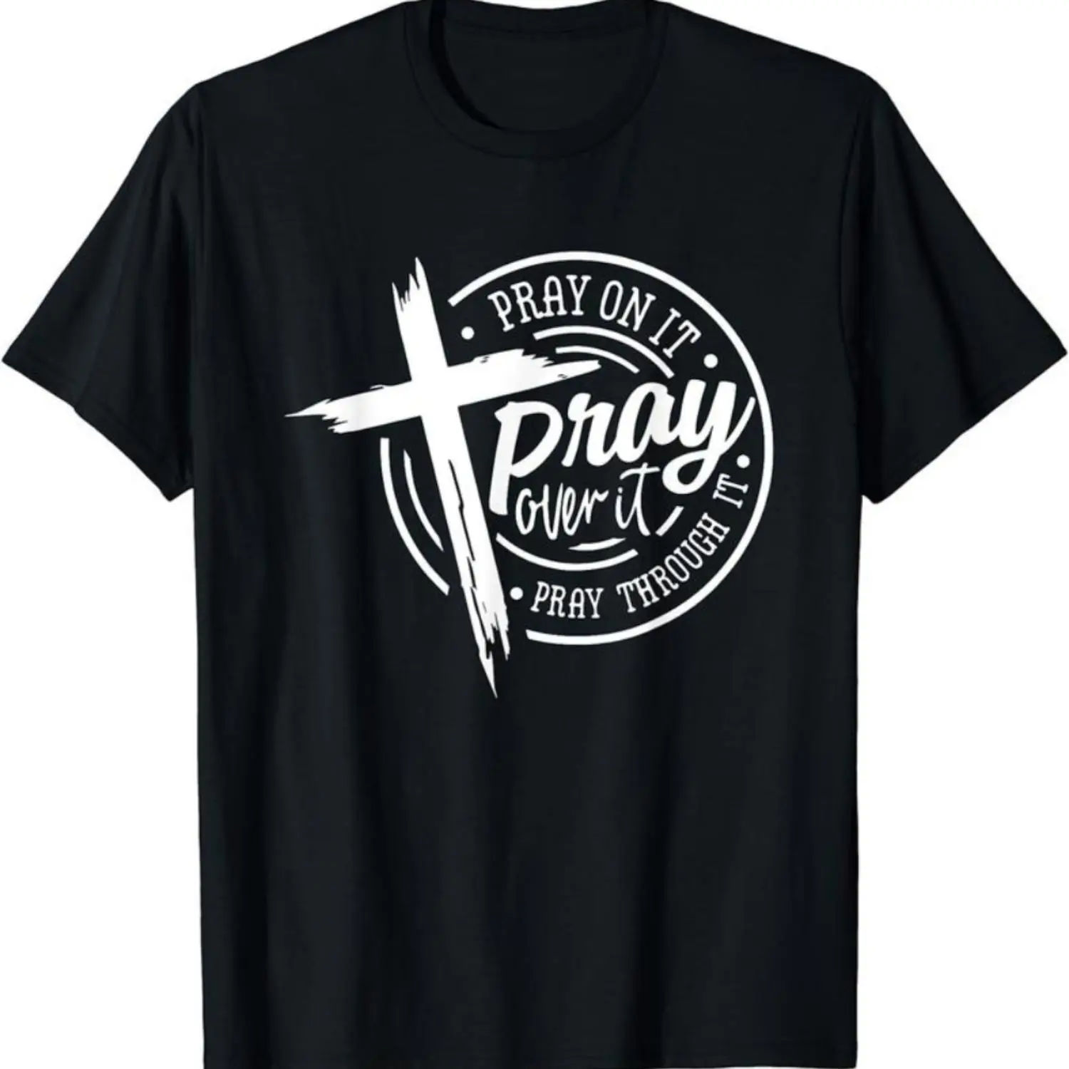 Women's Christian Faith-Inspired Cotton Tshirt, Soft Breathable Shortsleeve Crew Neck Top with a Relaxed Fit