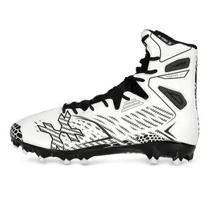 Diggerz_X1 Hightop Cleats - White/Black