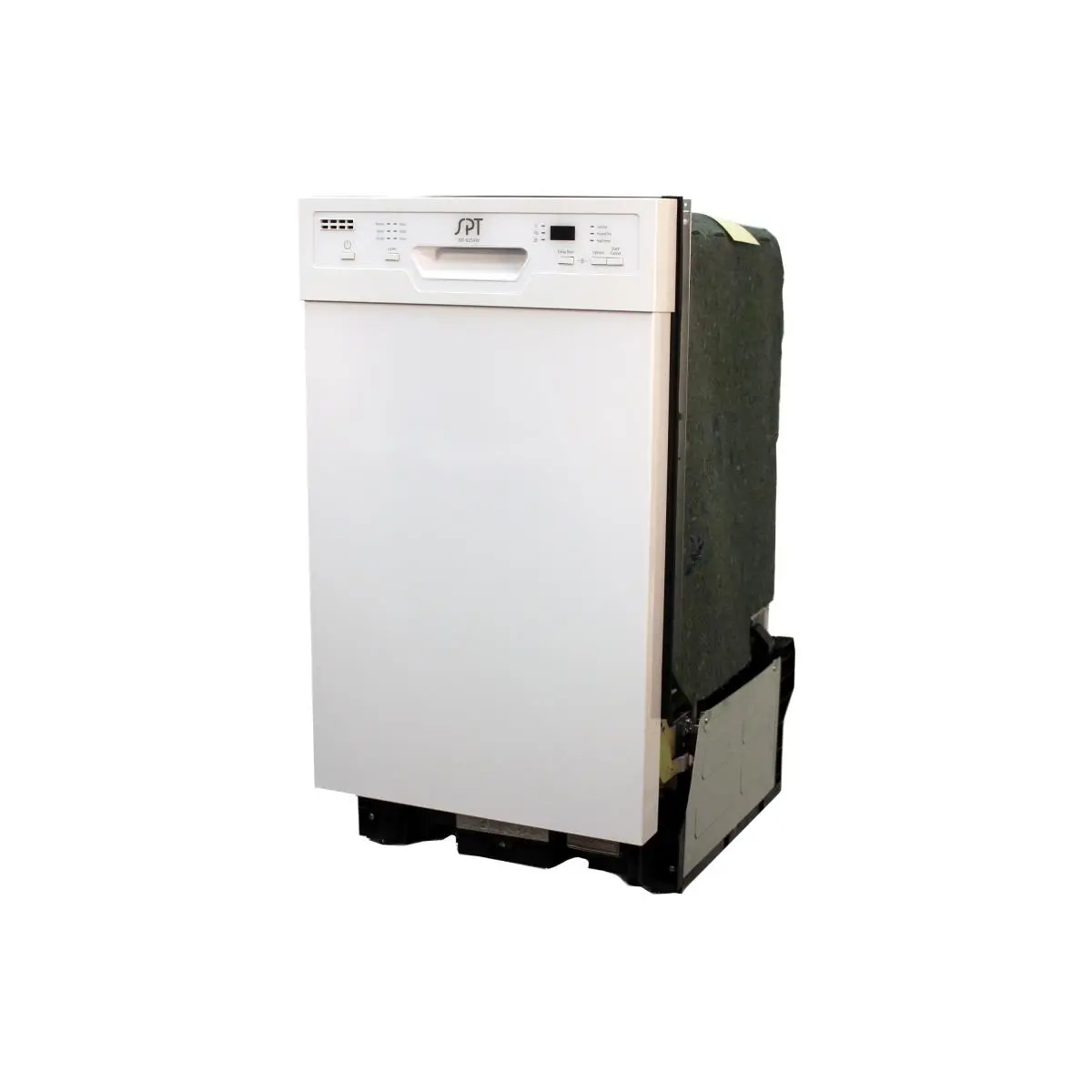 Sunpentown SD-9254WB Energy Star Built-In Dishwasher - 18-in Kitchen Appliance, 120V, 15A, 60 hz, 8 Place Settings, 17.6" width, 22.6" depth, 32.4 inches H, Heated Drying, White