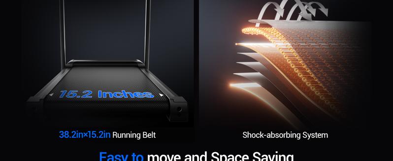 Incline Foldable Treadmill, 0.6-7MPH for Home 3.0HP Treadmills Screens Display Portable Walking Pad with Handle 300 LBS Capacity