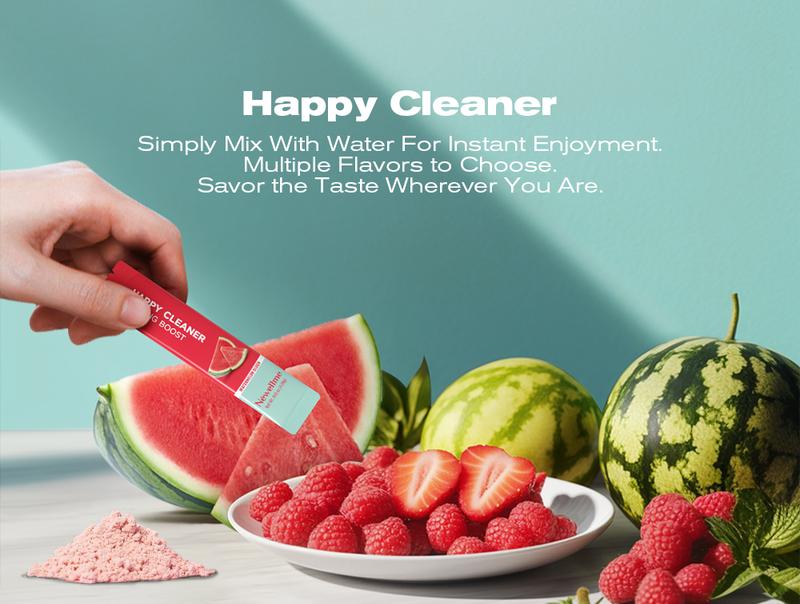 NEWELLME Happy Cleanse - Superfood Powder/Probiotics/Digestive Enzymes/Moringa - Supports gut health - Boosts immunity, Healthcare Dietary