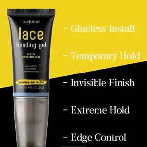 Wig Glue Lace Glue, Lace Bonding Gel, Invisible & Skin-Friendly Formula, Bold Hold Lace Glue For Wigs, Temporary Daily Hold For Lace Front Wigs And Hair, New Brush Head Design