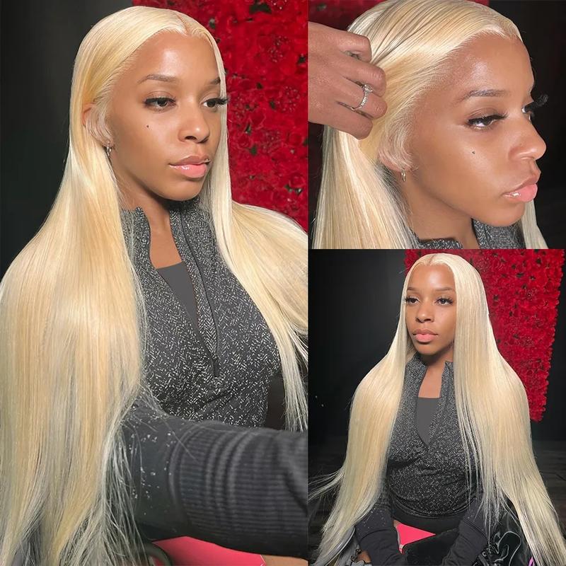 Hot Star 613 Blonde and Neon Red Straight and Body Wave HD Transparent 13x6 Lace Front Human Hair Wigs for Women Glueless Brazilian Lace Frontal PrePlucked Wig TikTokShopBlackFriday