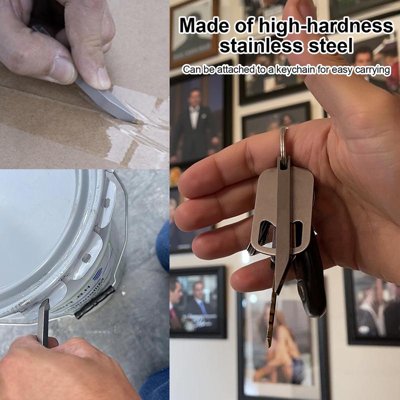 VAYWET The Mighty Bar - Super Strong Stainless Steel Keychain Pry Bar for Everyday Tasks EDC Prybar Heavy Duty EDC Keychain Pry Bar Tool (No ring) Portable Household Multifunctional, Small Keychain Accessories