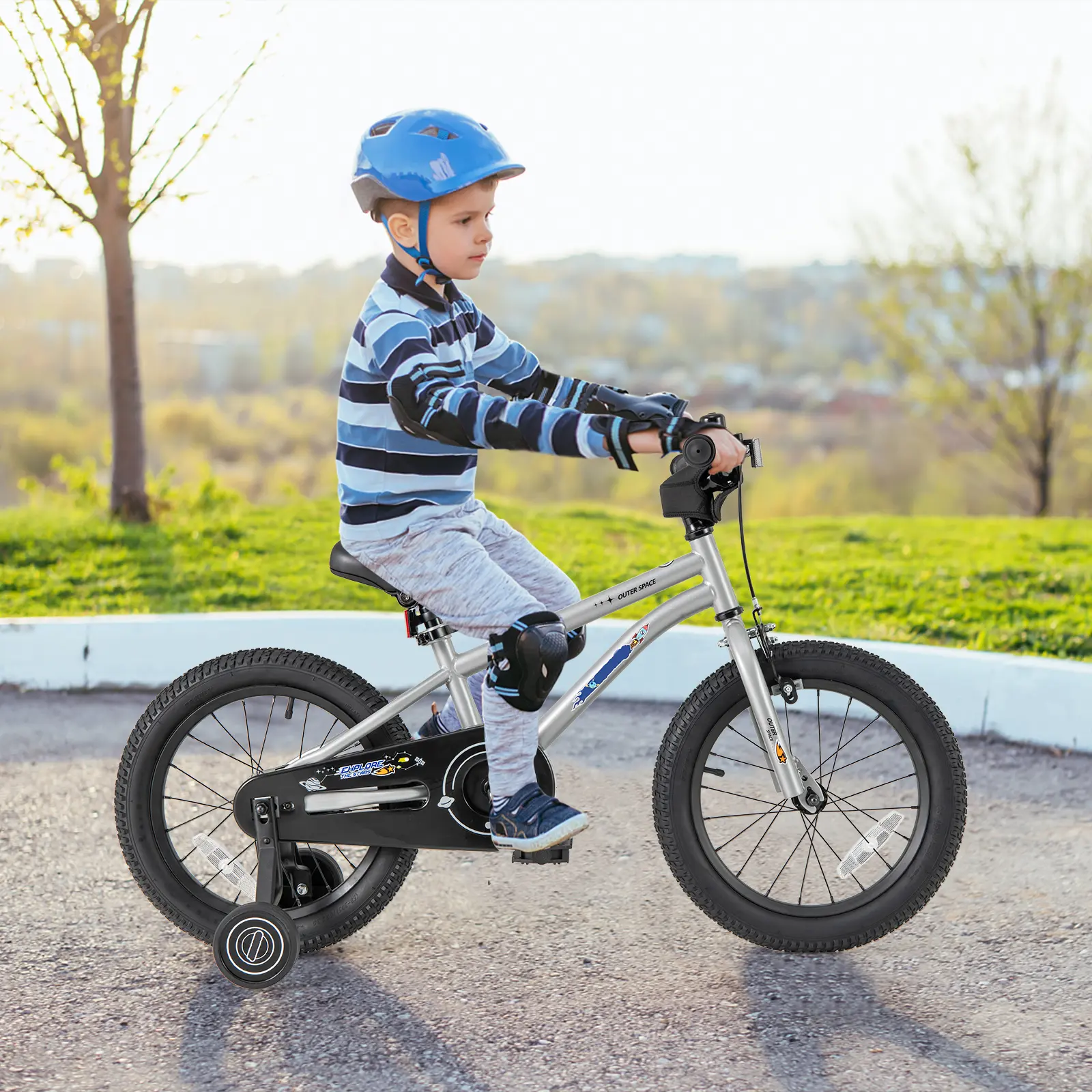 COSTWAY - 16-Inch Kids Bike Bicycle for Boys Girls 4-7 Adjustable with High Carbon Steel Frame-16 inches