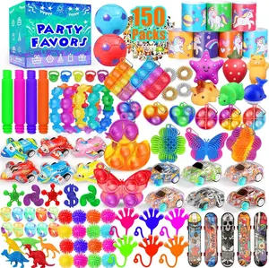 Party Favors for Kids 8-12 4-8, 150-Pack Fidget Toys Bulk, Treasure Box Toys for Classroom, Stocking Stuffers Goodie Bags, Classroom Prizes, Birthday Holiday for Boys Girls