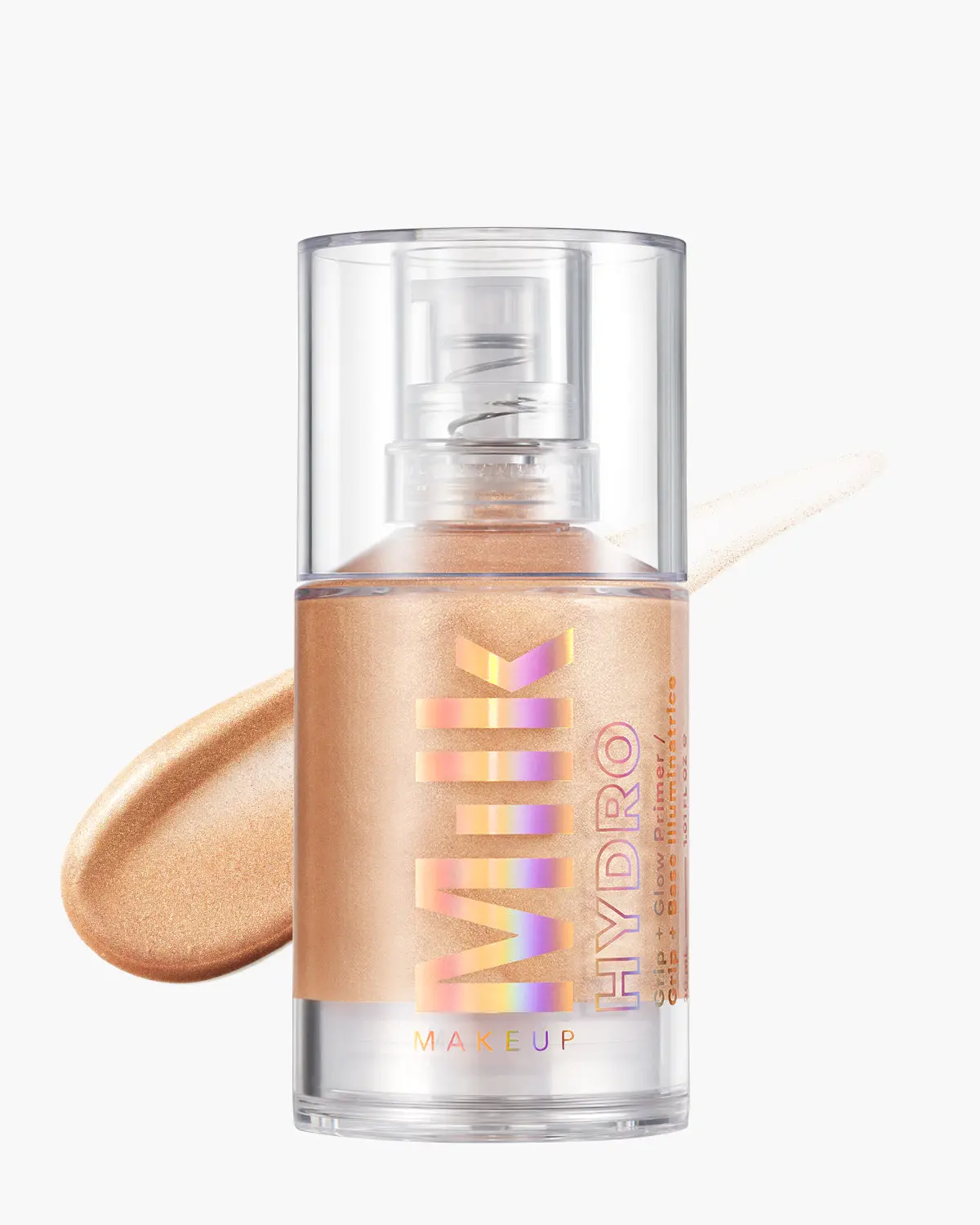 Milk Makeup Hydro Grip + Glow Primer, Long-Lasting Hydration, Illuminating Radiant Finish, Grips Makeup for 12 Hours, 1 fl oz