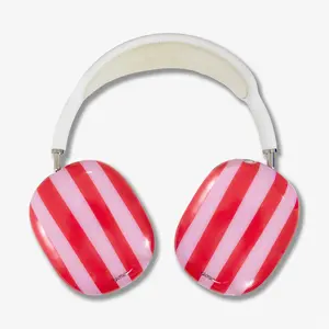 Jelly Stripe AirPods Max Cover - Pink / Red
