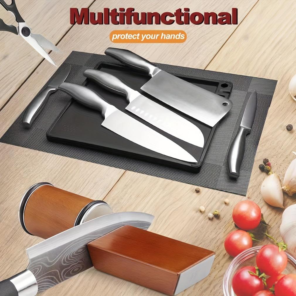 New Round Diamond Manual Multi-functional Kitchen Roller Knife Knife Stone Fixed Angle Knife Sharpener Rolling Wheel Knife Sharpener