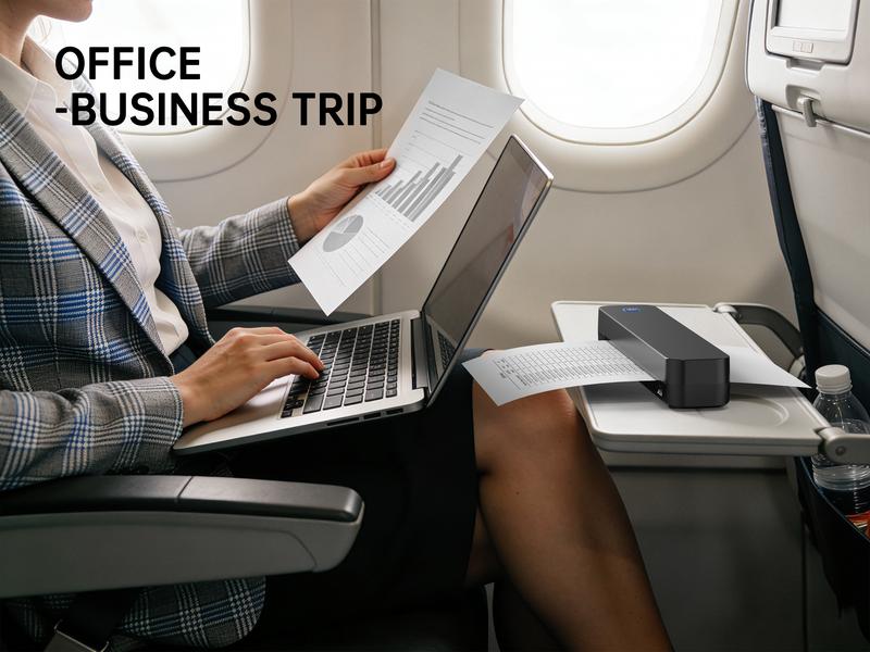 Inkless Portable Printer – Bluetooth Wireless Thermal Printer for Travel, Home & Office,iOS/Android/Laptop Compatible,Support 8.5x11 US Letter&A4 Thermal Paper,No Ink Needed, Printing Machine,Excellent Gift