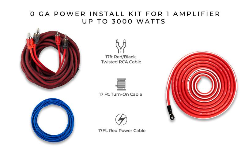 0-GA CCA Amplifier Installation Kit - RED