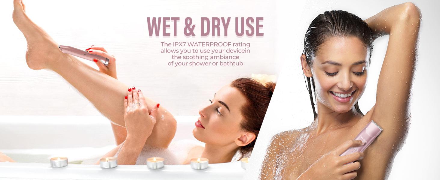 Akunbem Bikini Trimmer for Women, Electric Shaver and Razor Rechargeable 2-in-1 Body and Facial Epilator, Dual Heads for Painless Trimming of Pubic Hair, Face, Underarms and Legs, IPX7 Waterproof. Christmas Gift New Year Gift Shaving Grooming Akunbem Bikini Trimmer for Women, Electric Shaver and Razor Rechargeable 2-in-1 Body and Facial Epilator, Dual Heads for Painless Trimming of Pubic Hair, Face, Underarms and Legs, IPX7 Waterproof. Christmas Gift New Year Gift Shaving Grooming