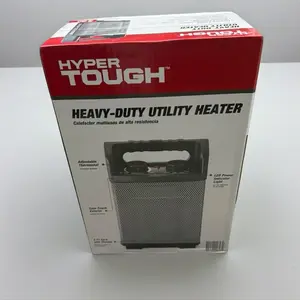Hyper Tough New 1500W Heavy Duty Utility Heater - Powerful 1500W Output, Compact & Efficient, Easy Operation, Versatile Use for Home, Industrial, Outdoor