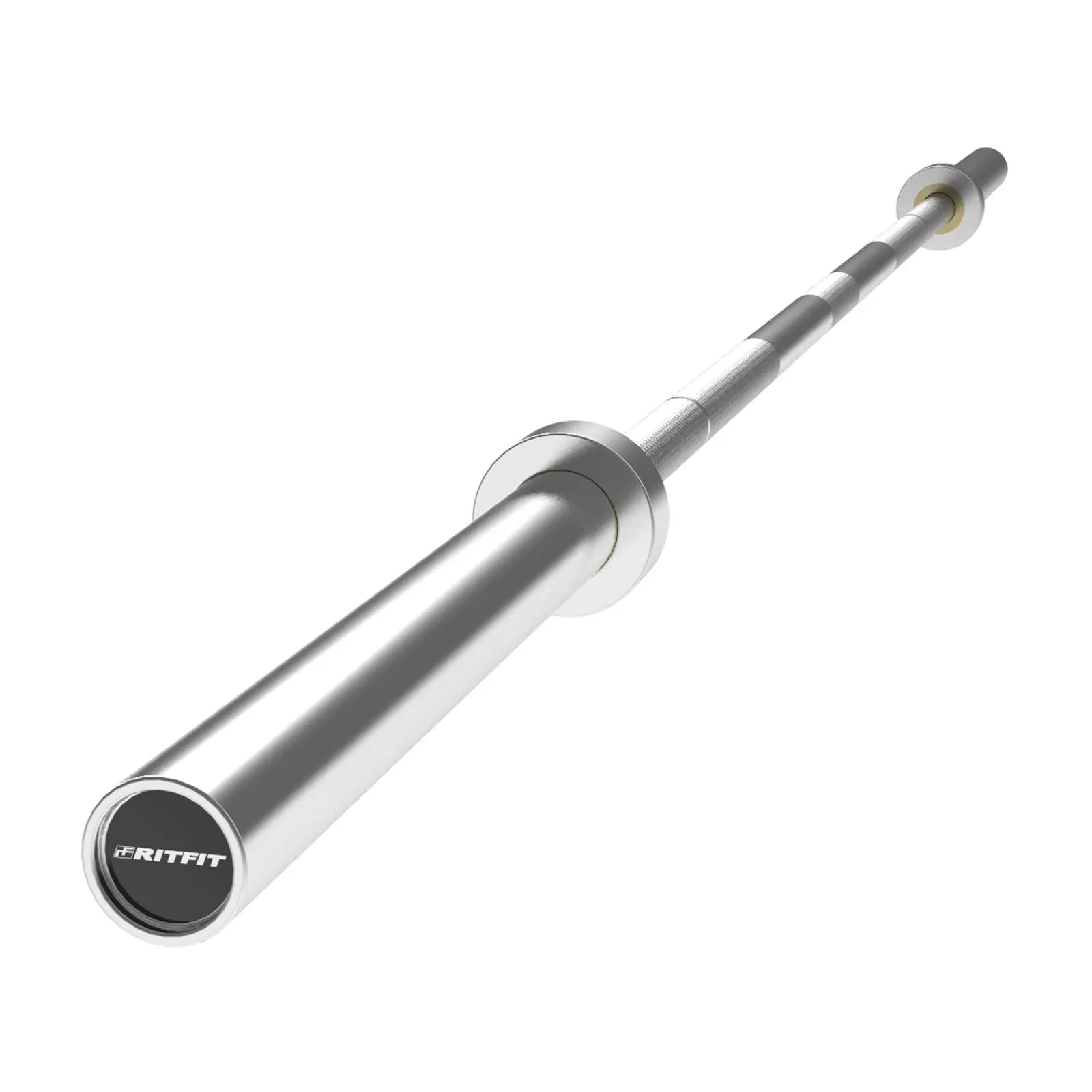 RITFIT 7FT 2" Hybrid Standard Barbell - Unisex Steel Shaft Squat Bar, Weight Plate Compatible, Home Gym Equipment for Leg Training & Olympic Lifts, Medium Grip, Weight Set, Barbell Weights