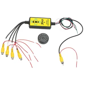 4To1 Car Panoramic 360 Camera Video Reversing Switch Box Blind Spot Wireless Remote Control