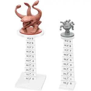 DND Flying Miniatures Combat Riser (Set of 2) Acrylic Laser Cut Flight Stand Terrain from 0 to 9999 ft Perfect for Dungeons and Dragons, Wargames, D&D and Tabletop RPG