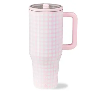 HydroJug Traveler Insulated Stainless Steel Tumbler 32oz vs 40oz with Handle & Straw Lid, Double Wall Vacuum Travel Cup for Cold Drinks