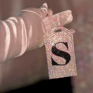 Initial Bling Name Luggage Bag Tag