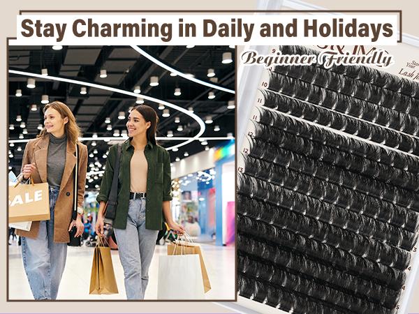 Mega Volumized Collection l JMS&JMS 200D,Party Queen,Spiky 70D Kit,Dramatic Soft Thick Volume Individual Clusters,D-Curl, DIY Eyelashes Extension,Waterproof Sleep proof,Week Long Lasting,Salon Full Fake Lashes, Makeup Cosmetic Lash Stacking Vacation Lash