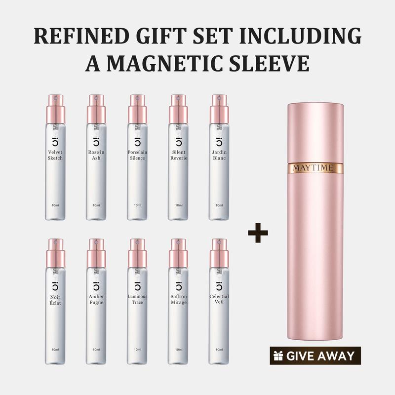 Maytime L’Atelier des Senteurs Perfume Discovery Gift Set (10×10ml) – Luxury Eau De Parfum Collection | Floral, Woody, Fruity & Oriental Scents | Perfect for Gifting & Special Occasions