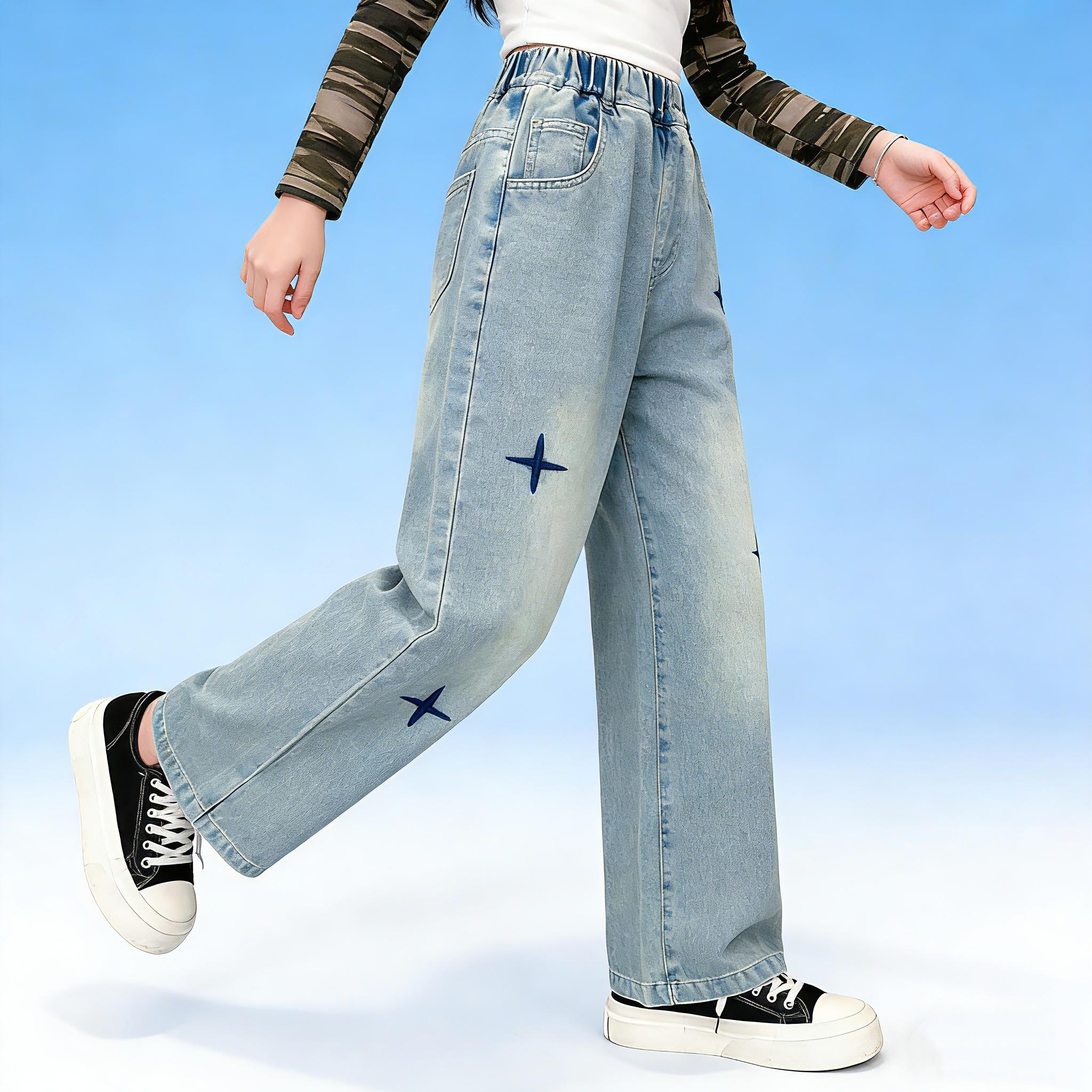 Children's Jeans - Comfortable Soft Material, Age Appropriate, Versatile for Various Tops, Easy Care, Perfect for Young Kids