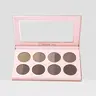 Beauty Creations Eyebrow Definer Powder Book - Brow Makeup Products, Cosmetic Eyebrow Powder with 2-Tone Light/Dark Duo, Precise Application for Ends, 8 Shades, Temporary Darkening Formula for DIY Thick Brows Aesthetic