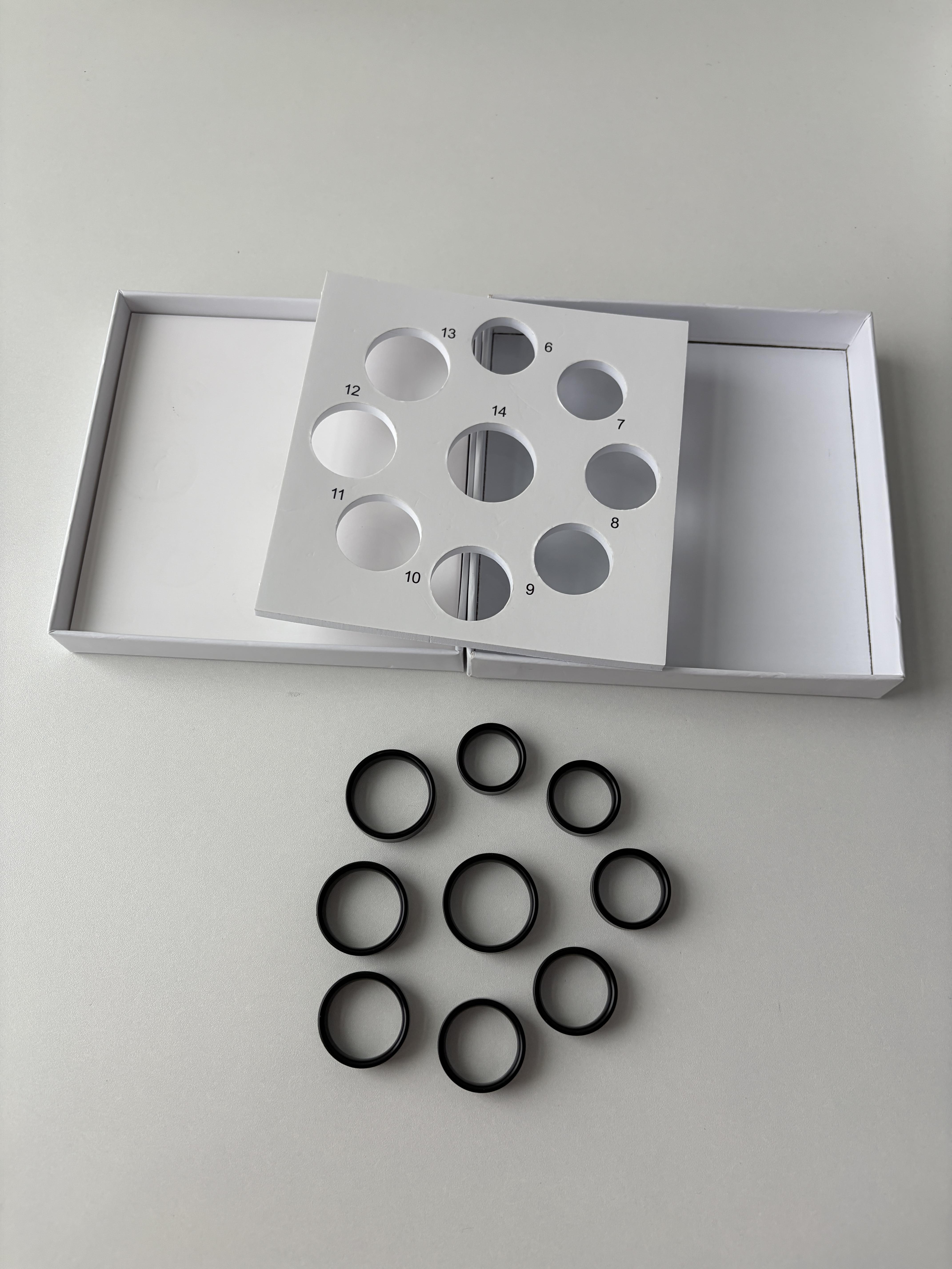 Osawalla Smart Ring Sizing Kit - Size First Before You Buy - Choose from 9 Sizes - Sizes 7 to 13 - Find The Perfect Ring Size Smart Ring Size