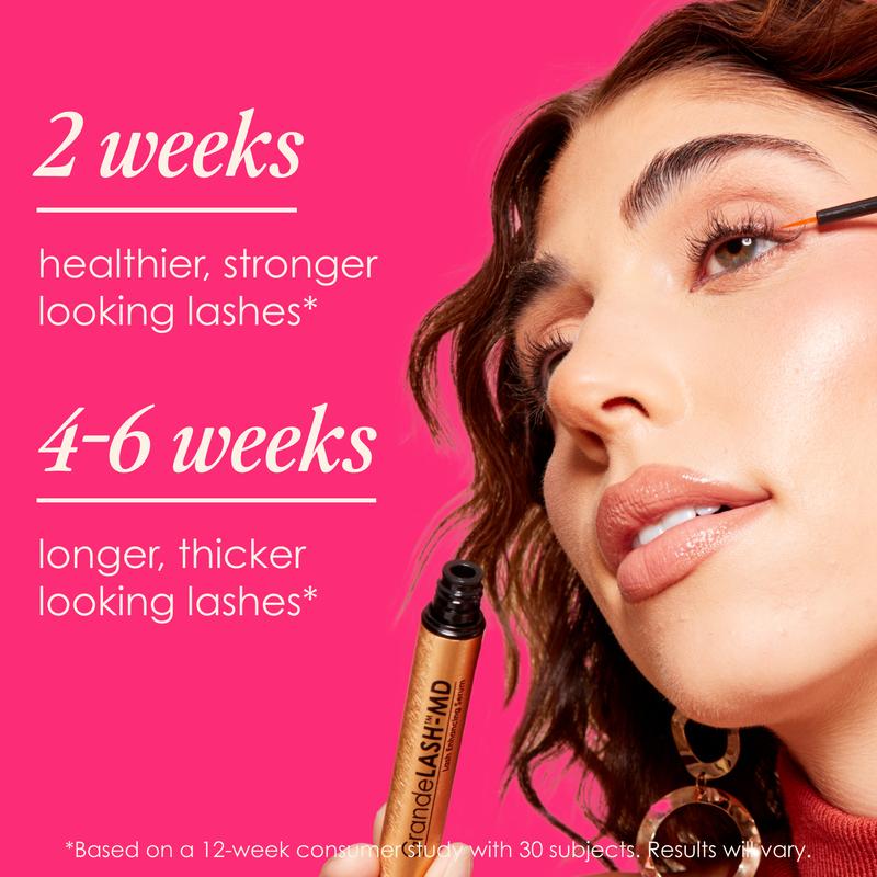 GrandeLASH-MD Lash Enhancing Serum - Grande Cosmetics - Ophthalmologist Tested Formula for Healthier & Thicker Looking Lashes